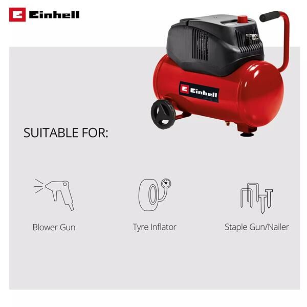 Einhell TC-AC 200/24/8 OF Hava Kompresörü Yağsız 4020590