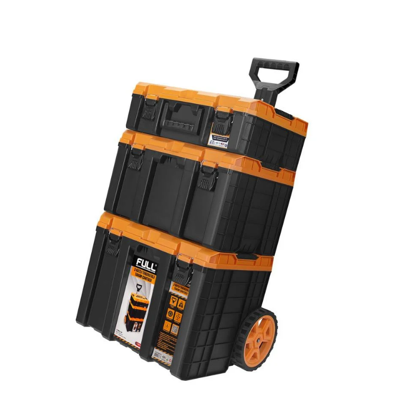 Full 3 Katlı Tekerlekli Takım ÇantasıI CASE3KTC