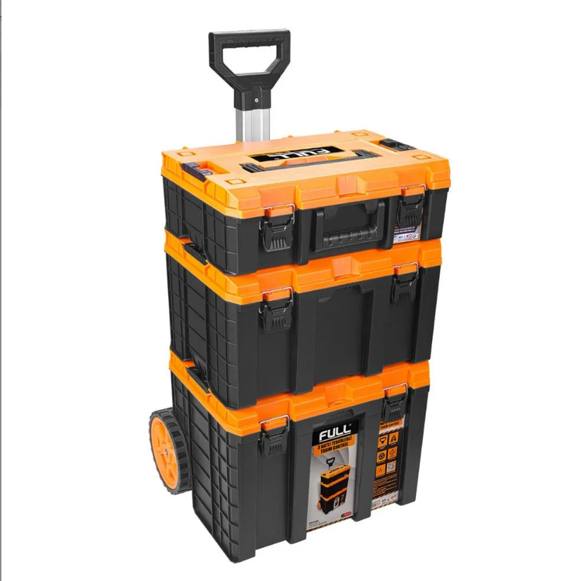 Full 3 Katlı Tekerlekli Takım ÇantasıI CASE3KTC