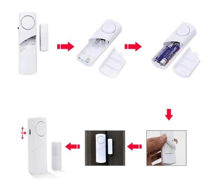 Kablosuz Alarm Sistemi Kapı Pencere Hırsız Alarmı Jd-188