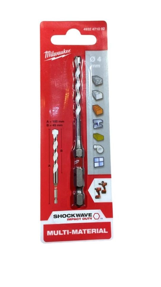 Milwaukee Hex Beton Matkap Ucu 4 x 45MM 4932471092