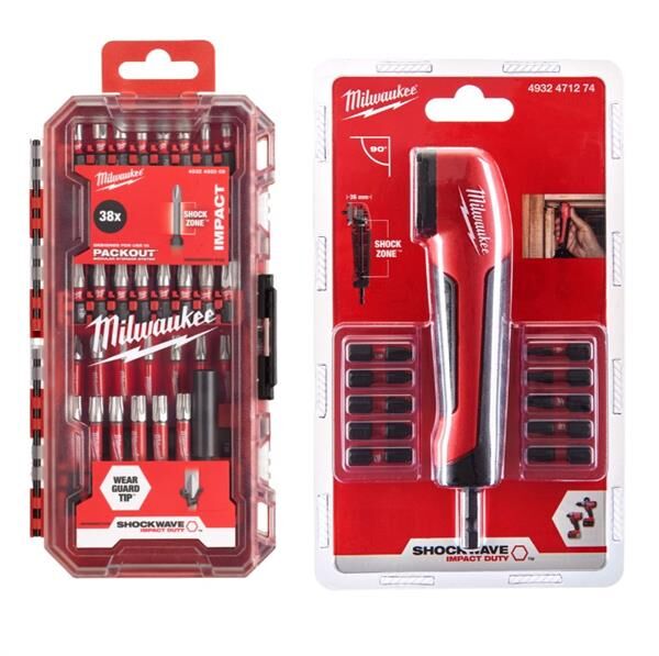Milwaukee 49 Parça SHOCKWAVE Dik Açılı Darbeli Bits Seti 4932492656