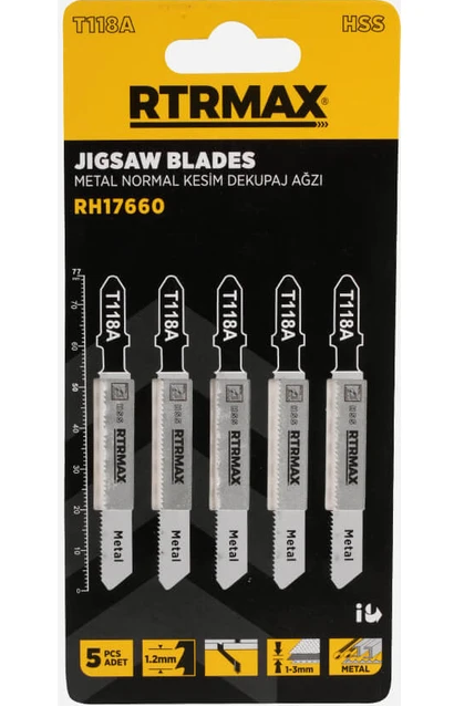 Rtrmax Metal Kesim Dekupaj Ağzı PK(5) T118A RH17660