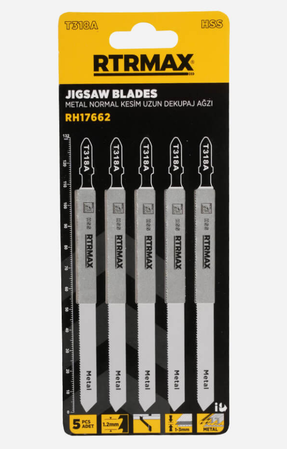 Rtrmax Metal Kesim Dekupaj Ağzı PK(5) T318A RH17662