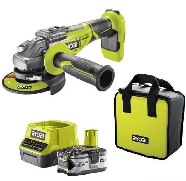 Ryobi R18AG7-140S 125 MM 18V 1x 4.0 Ah Li-Ion Akülü Taşlama 5133004231