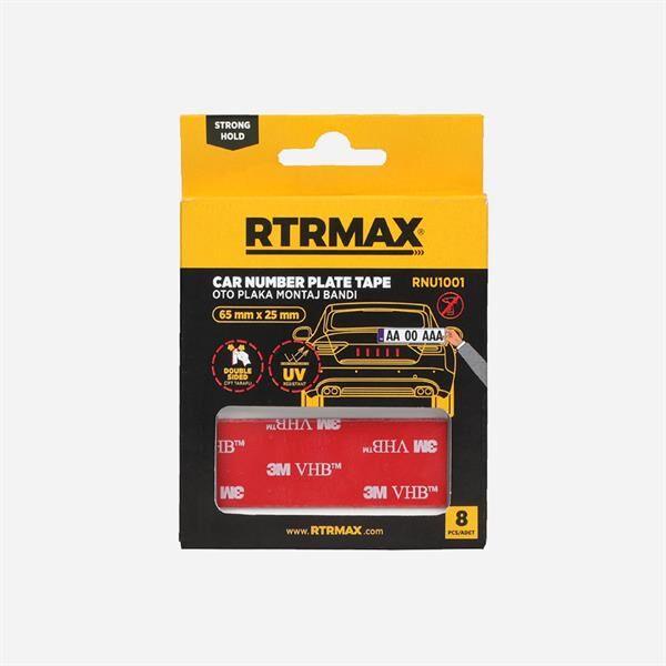 Rtrmax Oto Plaka Montaj Bandı 65mm*25mm Rnu1001
