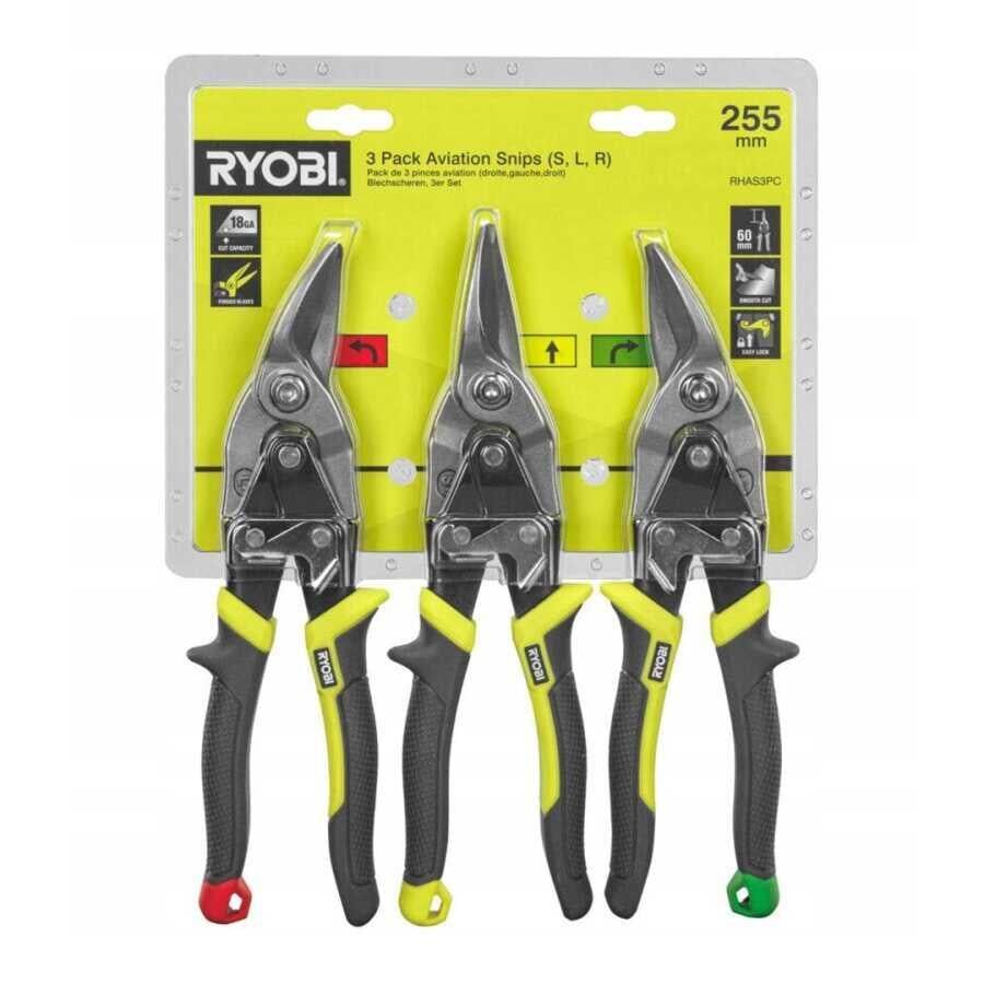 Ryobi RHAS3PC Kaportacı Makası Seti 3 Parça 5132006054