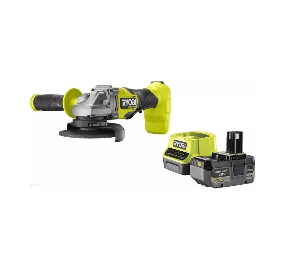 Ryobi RAG18X-1C40S 18V 125 mm Akülü Kömürsüz Avuç Taşlama 5133005614