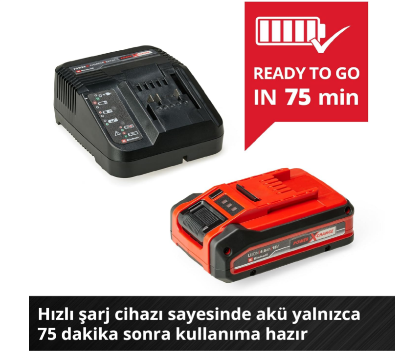 Einhell 18V 4,0AH PXC Akü Plus ve Şarj Aleti 4512159