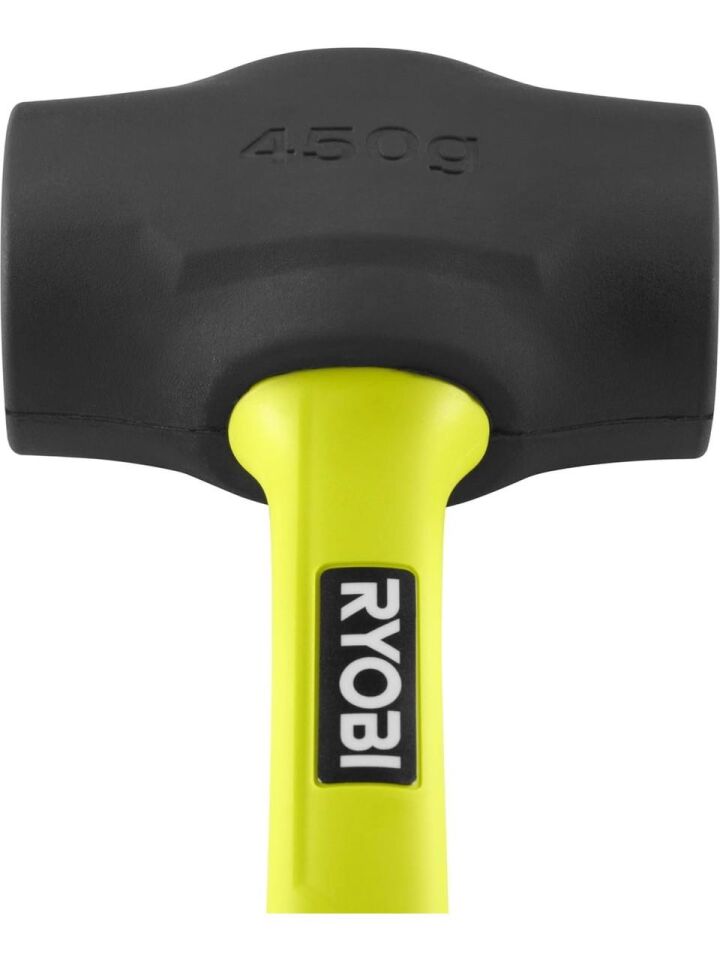 Ryobi RHHM450 Fiber Saplı Siyah Lastik Tokmak 450 GR 5132006041