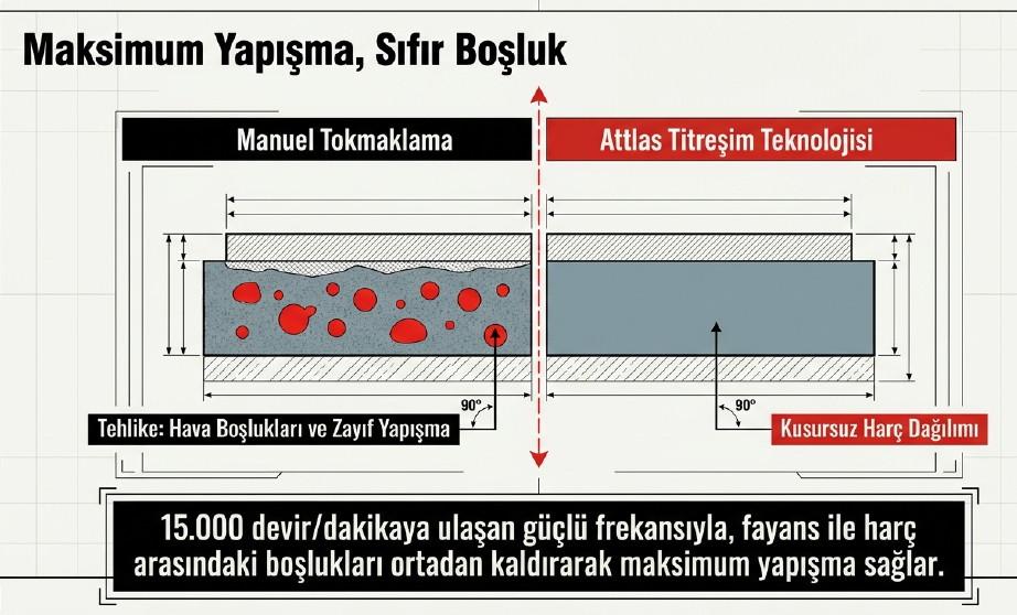 Attlas Atb 21 Ft-202C Akülü Fayans Titreşim Makinası A0104174