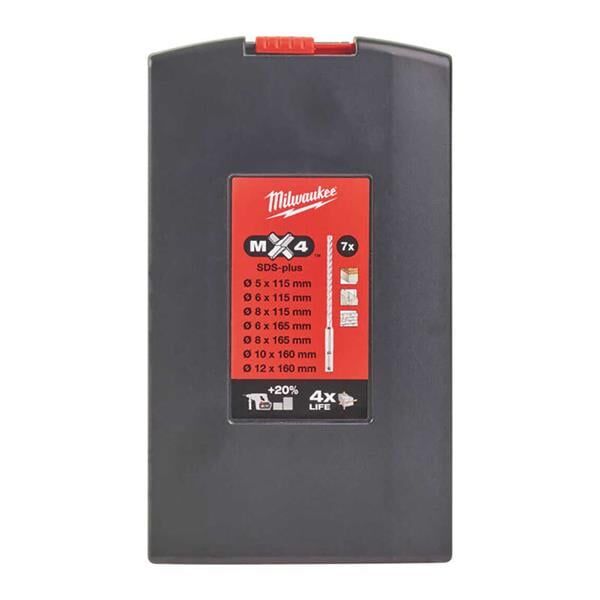 Milwaukee Sds Plus Matkap Ucu 4 Elmas 7 Parça 4932451464