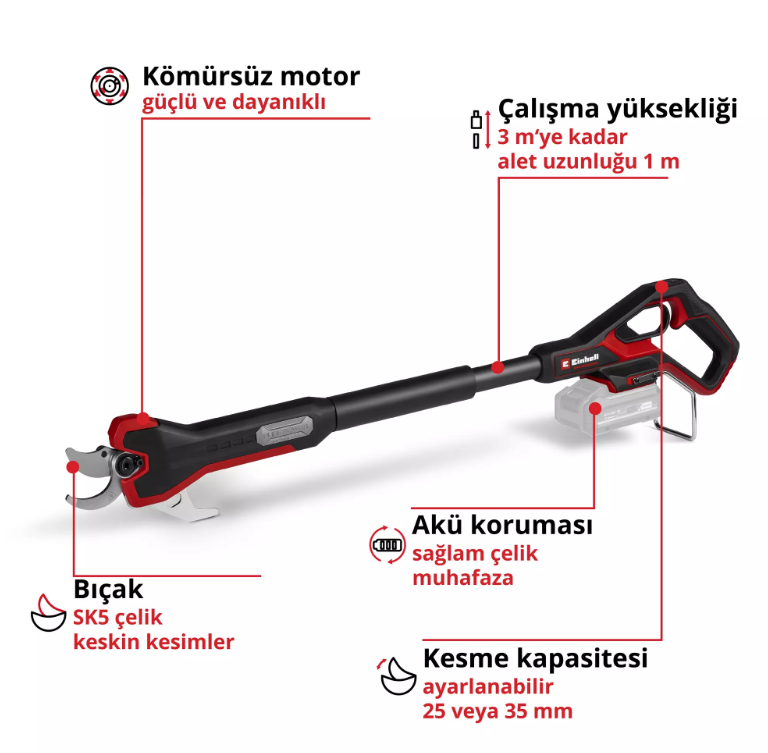 Einhell GP-LS 18/35 Lİ BL-Solo Dal Budama Makası 3408360
