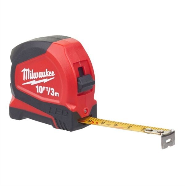 Milwaukee T48226602 Ağır Hizmet Tipi Led Işıklı Şerit Metre 3M