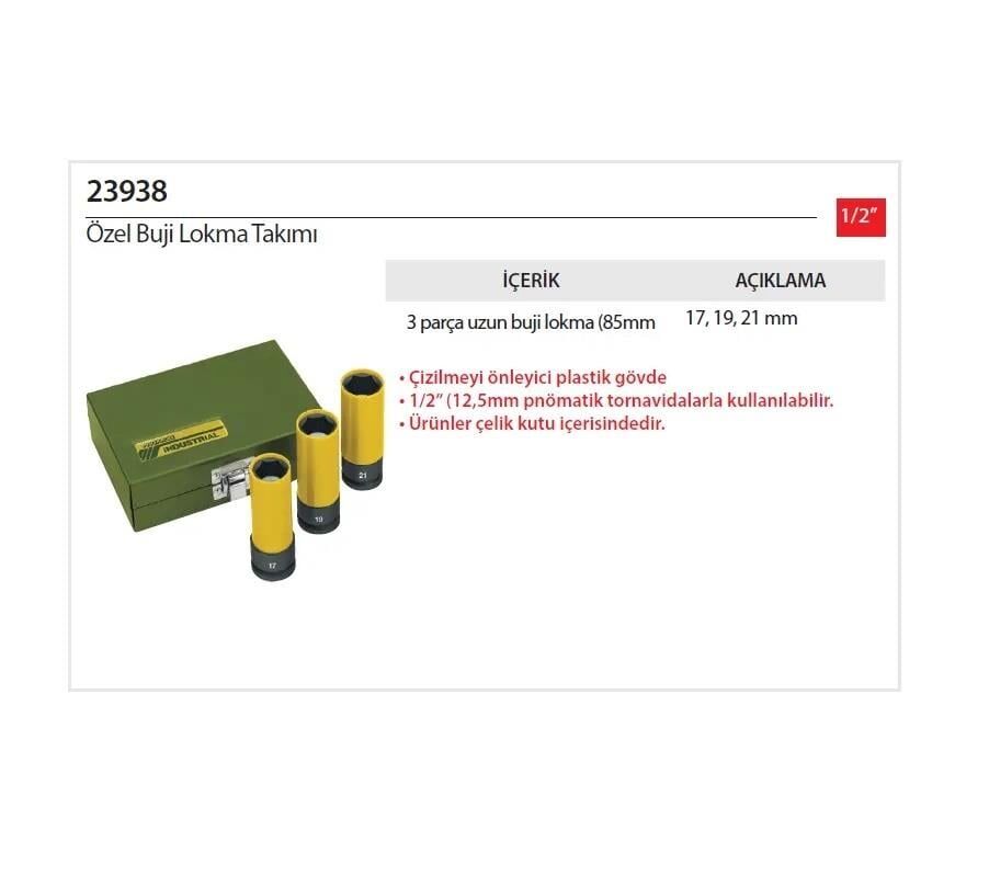 Proxxon 23938 Özel Buji Lokma Takımı