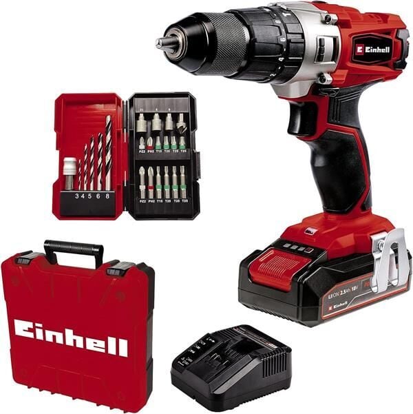Einhell TE-CD 18/2 Li-i + 22 (1x2,5 Ah) Akülü Darbeli Vidalama 4514220