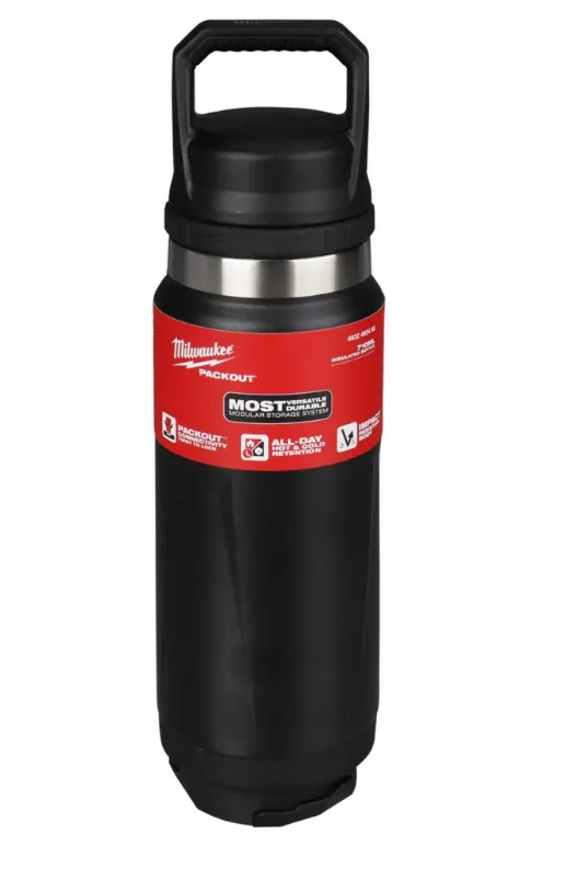 Milwaukee Packout Termos Şişe 710 ML Siyah 4932493466
