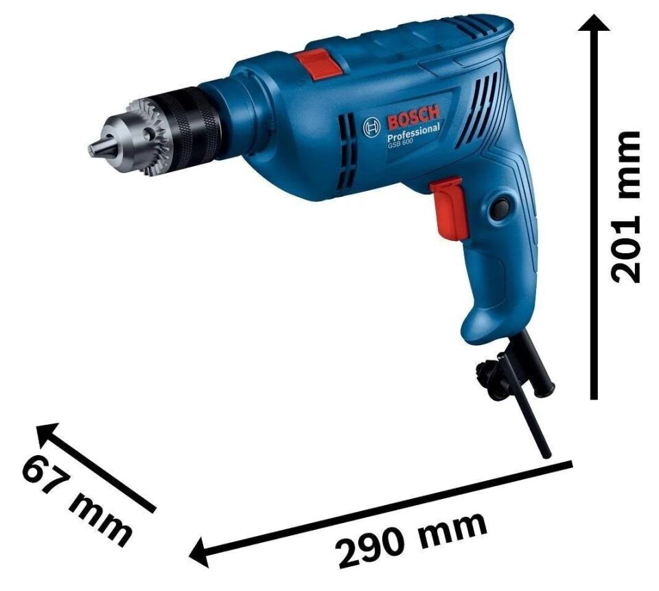 Bosch GSB 600 Darbeli Matkap Set 600W + 100 Parça Aksesuar Seti