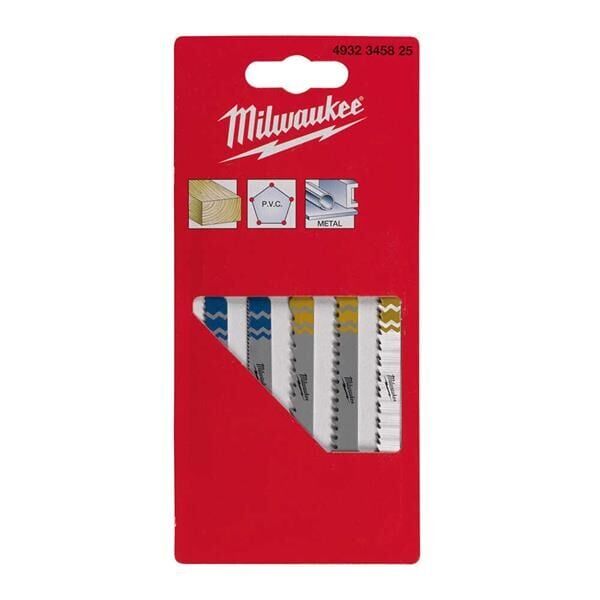 Milwaukee T-Shank Dekupaj Bıçağı Karışık Set 5 Parça 4932345825