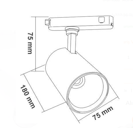 Ack Led Ray Armatür 30W Beyaz Kasa 3000K AD30-01100