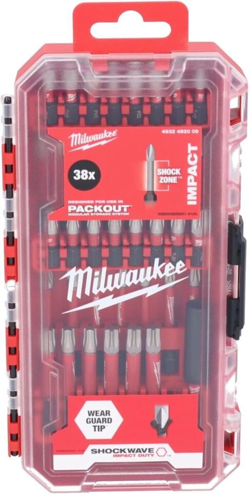Milwaukee Shockwave Bits Uç Seti 38 Parça Yeni Kutu T4932492009