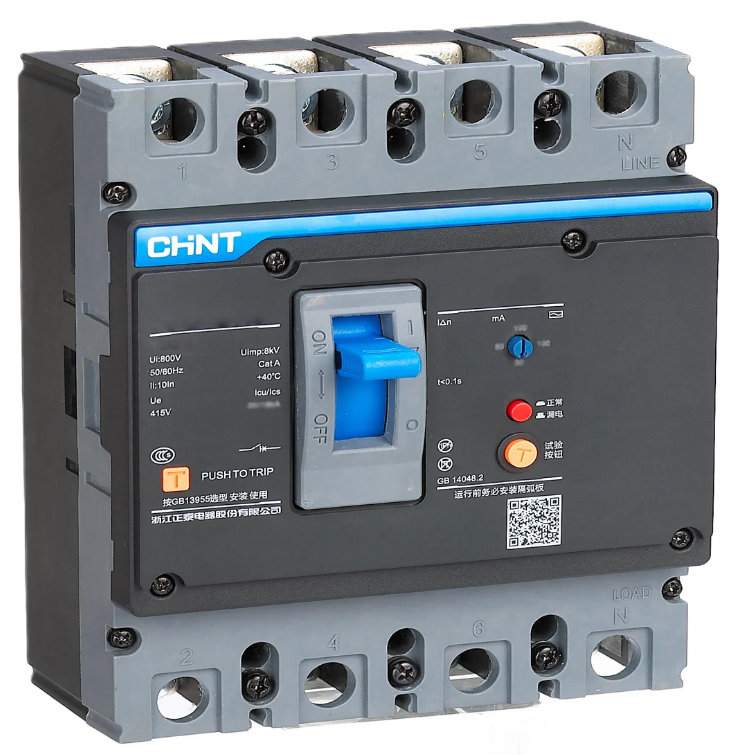 Chnt Kaçak Akımlı Kompakt Şalter 4P 200A 35KA 337267