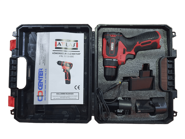 Attlas Atbl 12 Cdd-202C 12V Akülü Kömürsüz Matkap