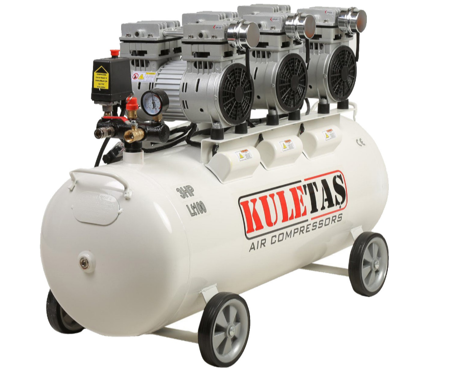 Kuletaş Hava Kompresörü Sessiz 100 LT 220 V