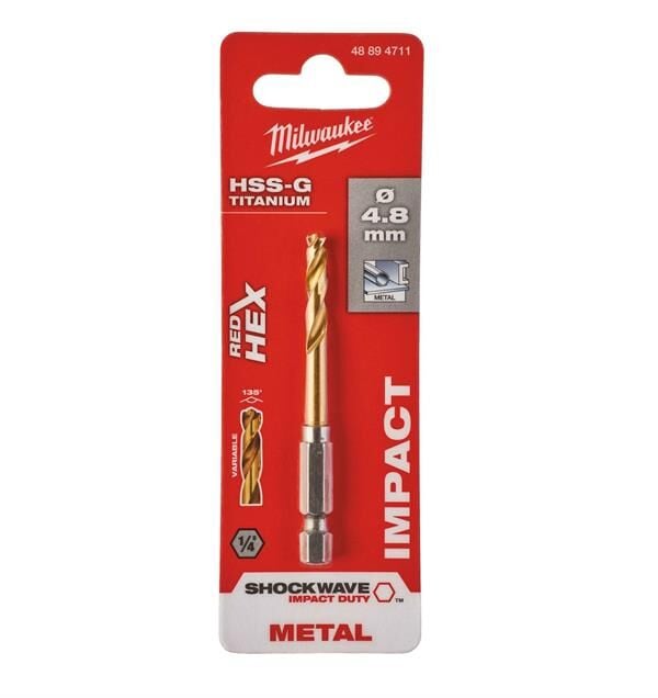 Milwaukee Metal Matkap Ucu Hex Girişli 4.8MM 48894711