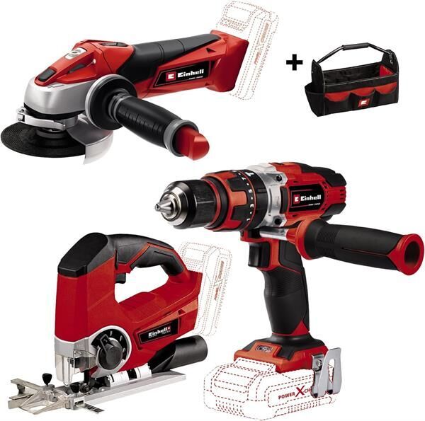 Einhell TE-Tk 18 Li Kit (Ag+Cd+Js) Akülü Combo Alet Set 4257236