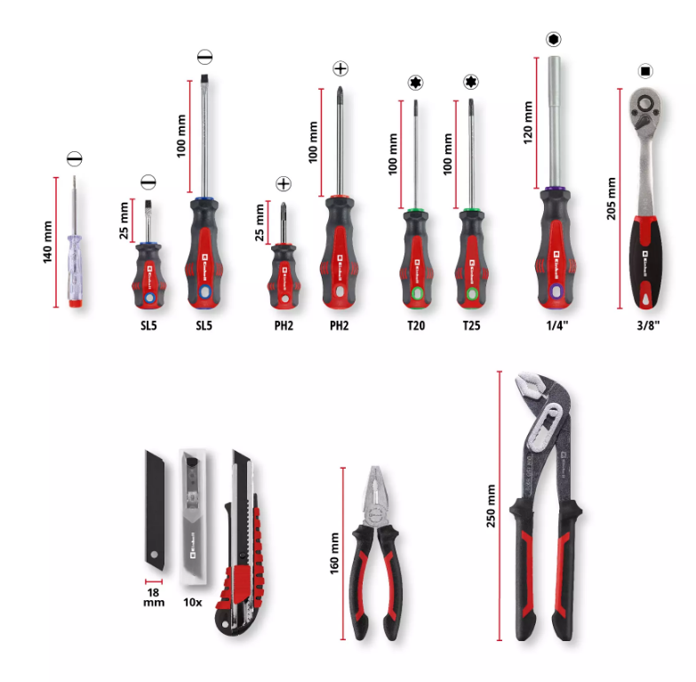 Einhell Takım Çantası 80 Parça 370570