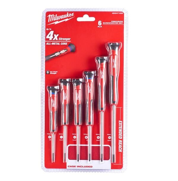 Milwaukee Hassas Tornavida Set 6 Parça 4932471869
