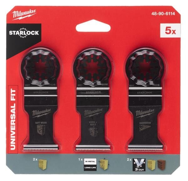 Milwaukee Omt SL Ahşap / Bi-Metal Testere Bıçağı Set 5 Parça 48906114