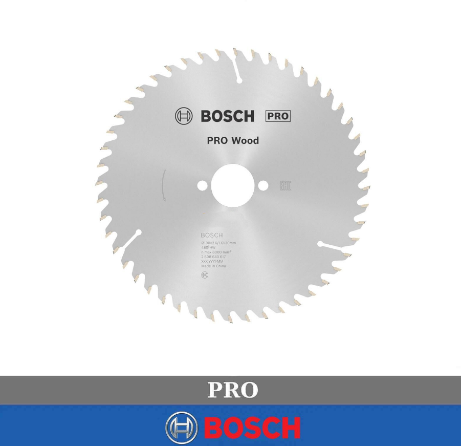 Bosch Daire Testere Bıçağı 190*30mm 48 Diş 2608640617