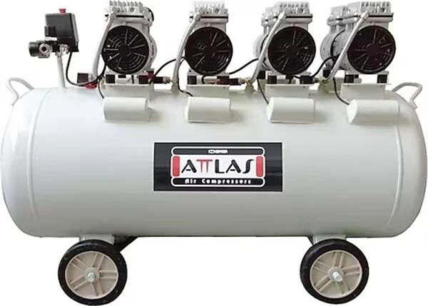 Attlas Panolu Sessiz Monofaze Hava Kompresörü 4 HP 200 LT SC20200