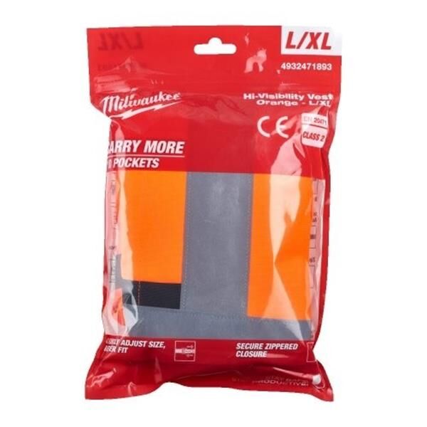 Milwaukee Yüksek Görünürlüklü Yelek Turuncu L/XL 4932471893