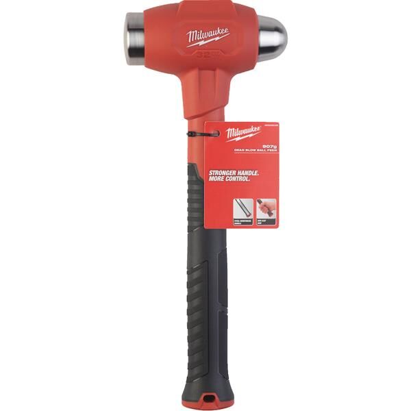 Milwaukee Fiber Saplı Küresel Başlı Bilyeli Çekiç 907 GR 4932492349