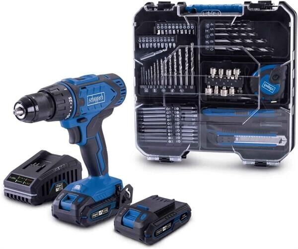 Scheppach C-DTB74/2-X Şarjlı Matkap 20V 2x2AH Akülü 74 Parça Aksesuar Seti
