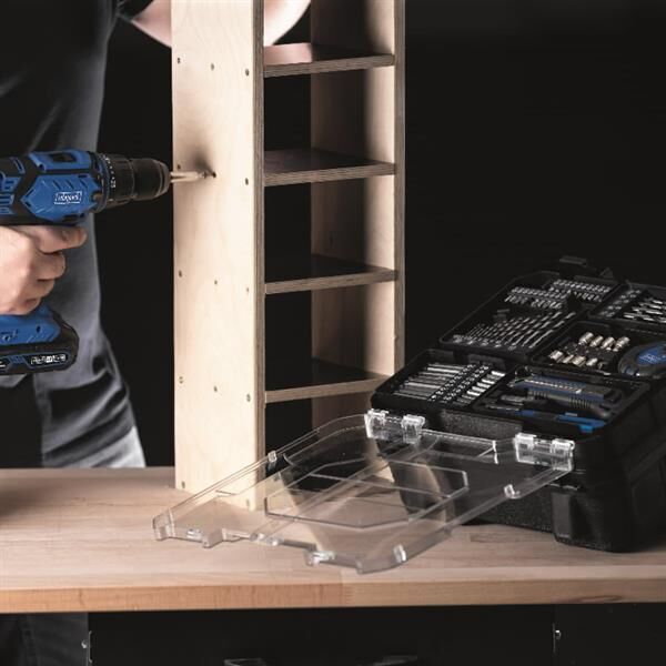 Scheppach C-DTB74/2-X Şarjlı Matkap 20V 2x2AH Akülü 74 Parça Aksesuar Seti