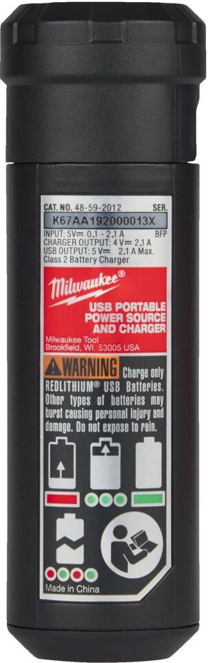 Milwaukee Redlithium Usb Power Bank Usb 3.0 AH 4932493335