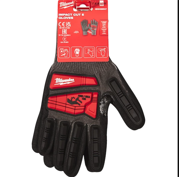 Milwaukee  Darbeye ve Kesilmeye Dayanıklı Eldiven  E (Seviye 3) 8/M 4932498535