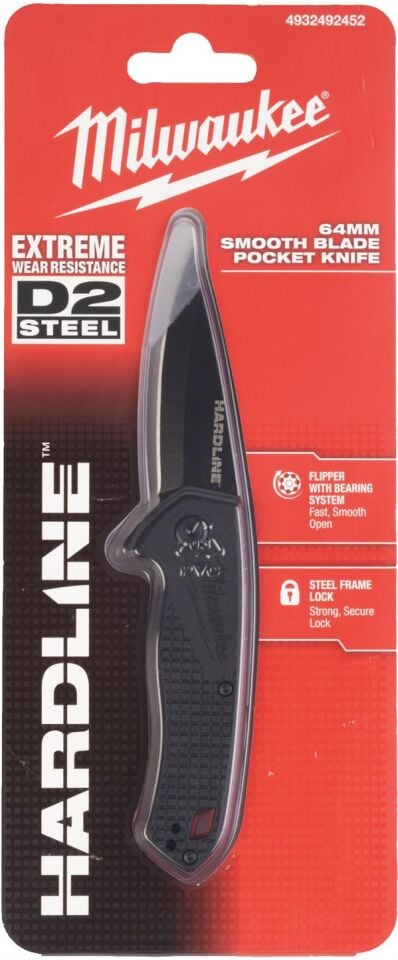 Milwaukee Hardline Katlanır Düz Ağızlı Bıçak 64 MM 4932492452