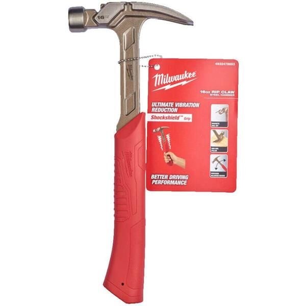 Milwaukee Tek Parça Çelik Pençe Çekiç 16OZ/450 GR 4932478653