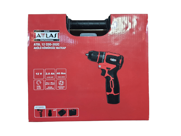 Attlas Atbl 12 Cdd-202C 12V Akülü Kömürsüz Matkap