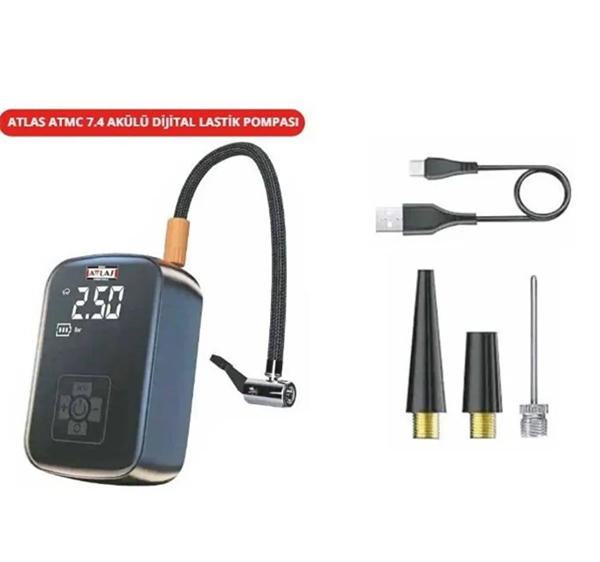Attlas Dijital Lastik Şişirme Pompası ATMC 7.4 A0104074