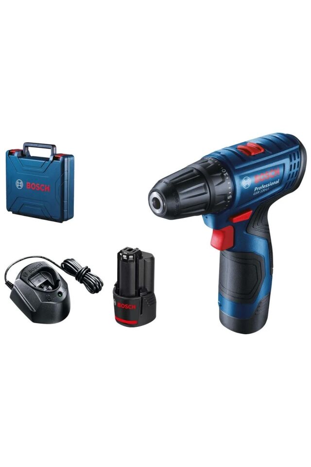 Bosch GSR 120-LI 12 Volt 1,5 Ah Çift Akülü Delme/Vidalama - Çantalı