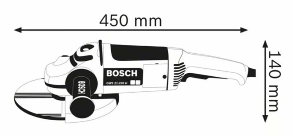 Bosch GWS 21-230 Profesyonel Taşlama Makinesi 2100 Watt 230 mm