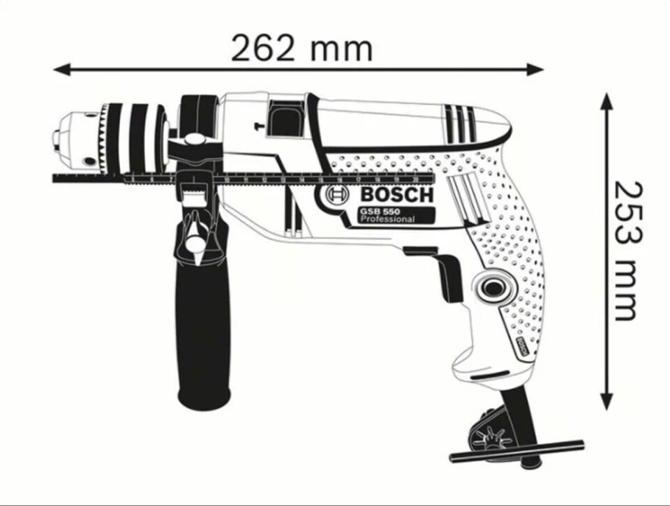 Bosch GSB 550 Profesyonel Darbeli Matkap 550W