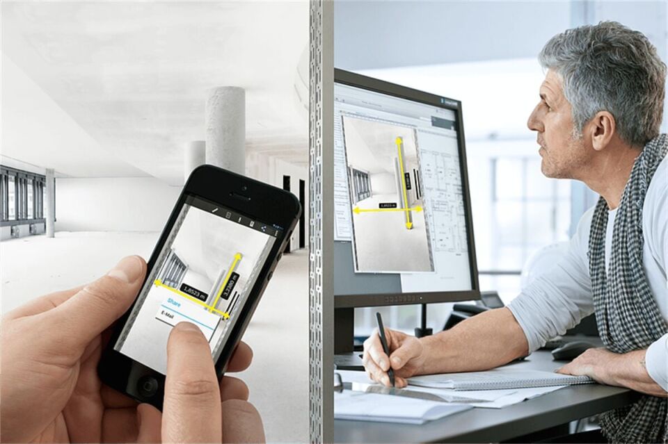 Bosch GLM 100 C Lazerli Uzaklık Ölçer Professional 100 Mt.