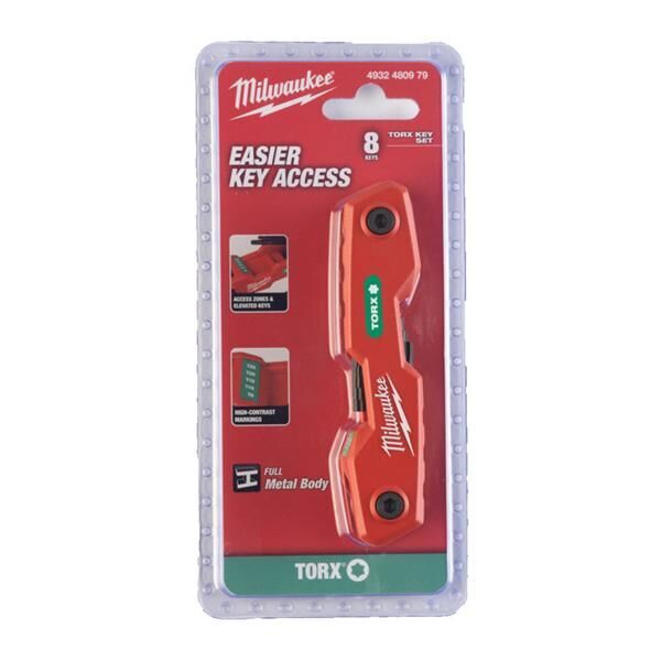 Milwaukee Torx Alyan Seti Çakı Tipi 8 Parça 4932480979